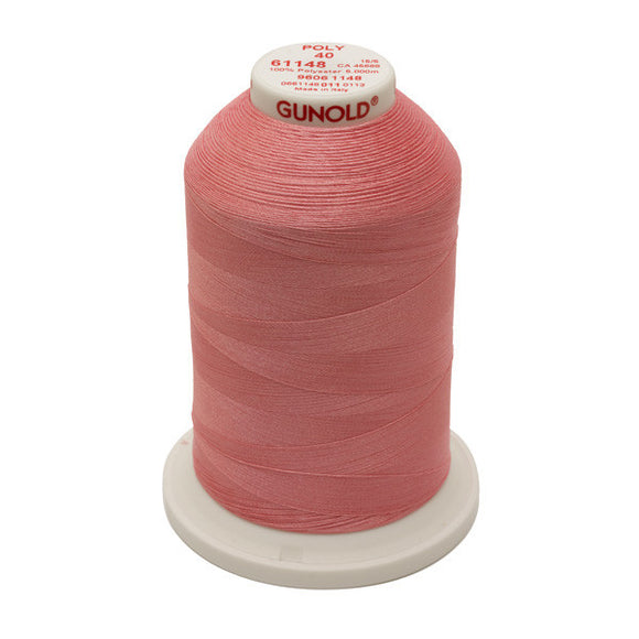 GUNOLD-96061148 POLY 40WT 5,500YDS-LIGHT CORAL