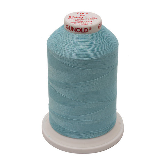 GUNOLD-96061440 POLY 40WT 5,500YDS-PALE TURQUOISE