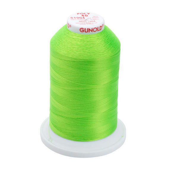 GUNOLD-96061904 POLY 40WT 5,500YDS-LIME GREEN NEON