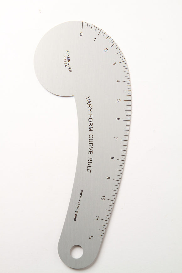 Steel ruler 12 inches - full view