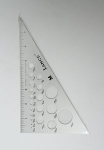 Lance 8" 30/60/90 Template Triangle Ruler 