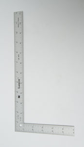 Lance 12"x6" Mini Aluminum L Square Ruler 