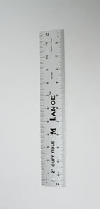Lance 12" x 2" Aluminum Cuff Ruler