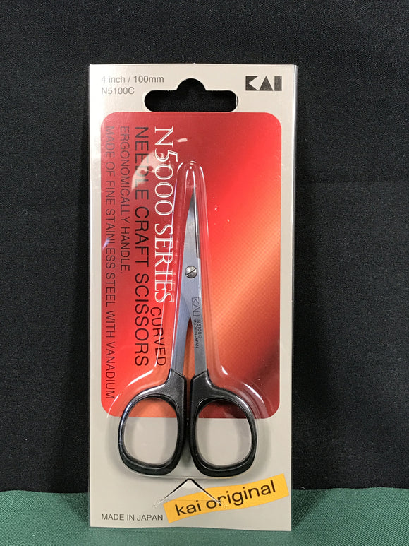 N5100C Kai Needle Craft Scissors Curved 4