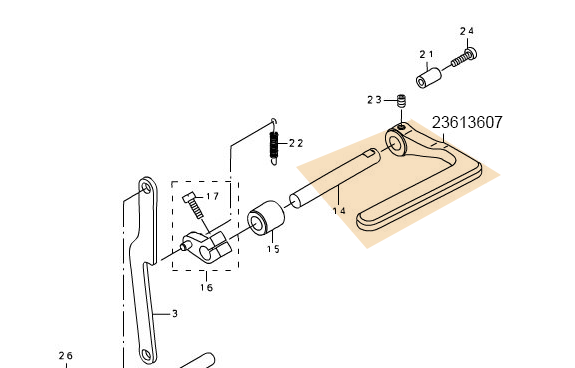 23613607 FEED LEVER – ABC Sewing Machine LLC