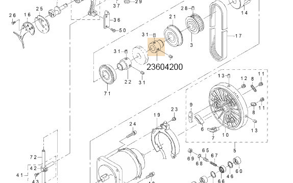 23604200 MAIN SHAFT BEARING SUPPORT