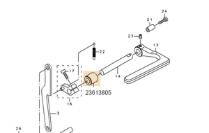 23613805 FEED LEVER SHAFT METAL