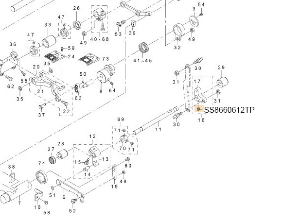 SS8660612TP SCREW 1/4-40 L=6