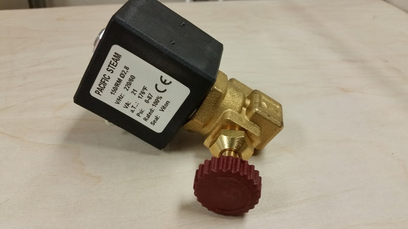 EVAS1220R  1/4 240v Steam Solenoid Valve Replacement for Pacific Steam Boiler