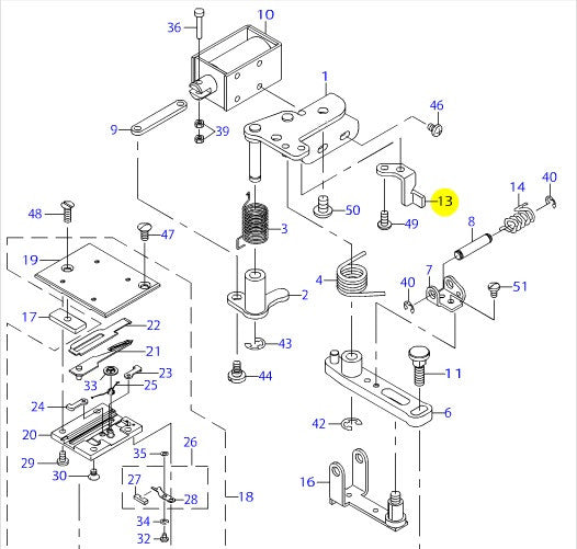 22554901 DRIVING ARM STOPPER