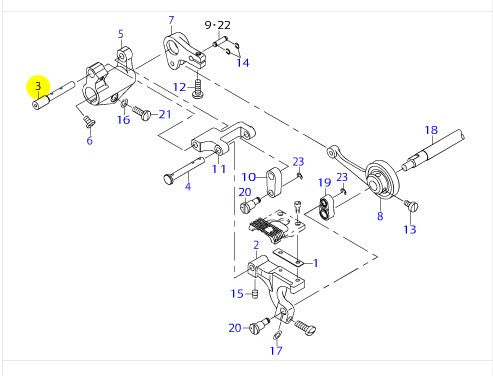 22913206 FEED BAR SHAFT