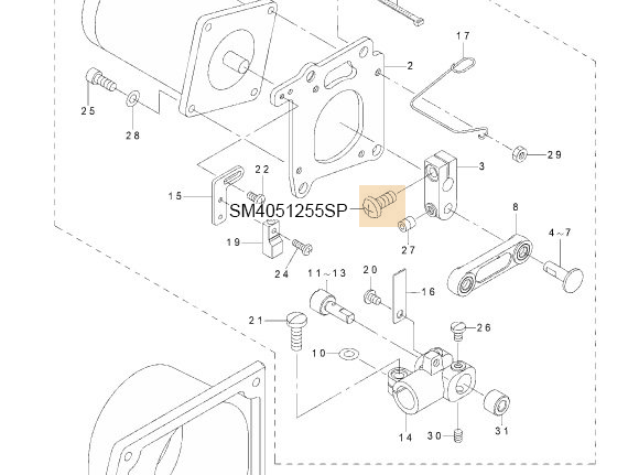 SM4051255SP SCREW.,M5 L=12.