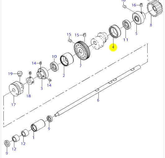 23536105 LOWER SHAFT REAR BUSH