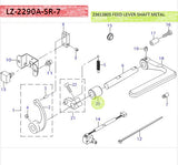 23613805 FEED LEVER SHAFT METAL