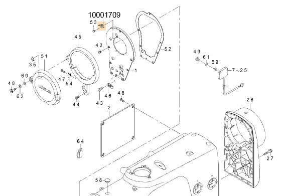 10001709 TAKE-UP THREAD CUTTER