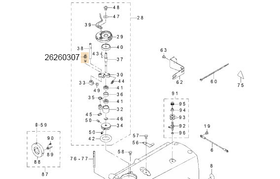 26260307 BTW BASE SHAFT