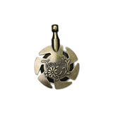 3105-CLO  Clover Yarn Cutter Pendant (Antique Gold)