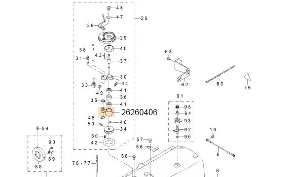 26260406 BTW SHAFT BASE