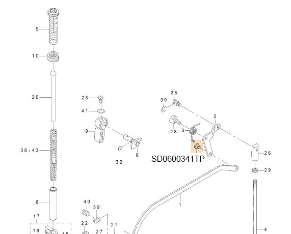 SD0600341TP HINGE SCREW D=6.0 H=3.4