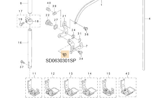 SD0630301SP HINGE SCREW  D=6.35 H=3