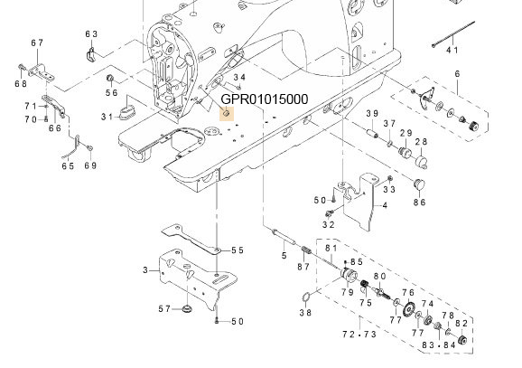 GPR01015000 DRIVING STOPPER RUBBER