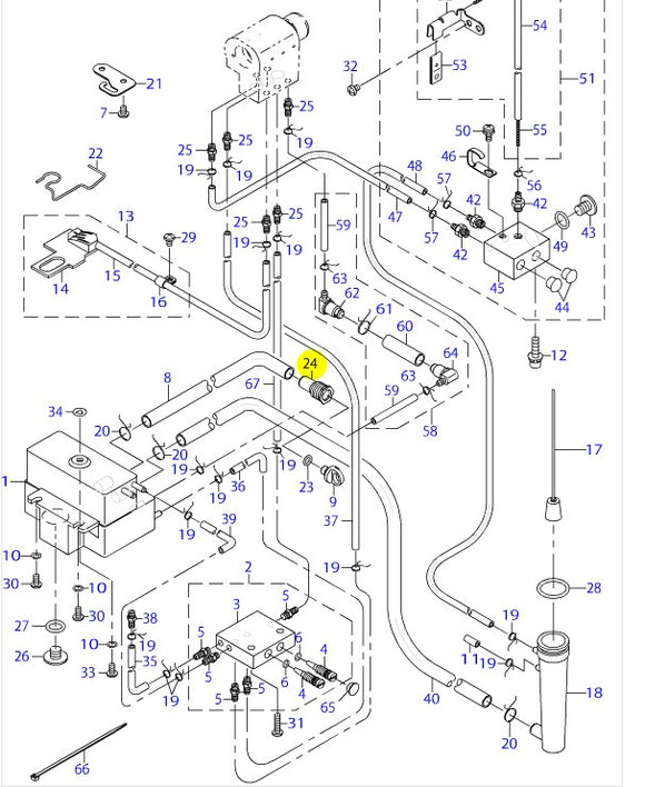 40000343 LUBRICATING INLET