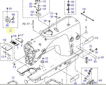 40026836 BOBBIN WINDER DRIVING WHEEL ASM.