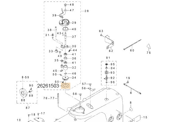 26261503 BTW WHEEL RUBBER