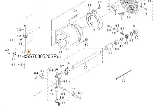 SS7080520SP SCREW 1/8-44 L=4.9