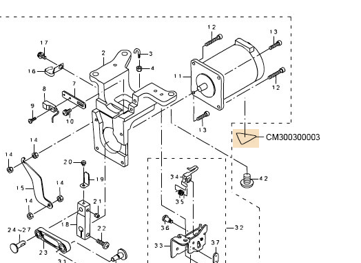 CM300300003 CAUTION LABEL