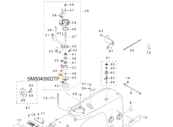 SM8040802TP SCREW M4X8