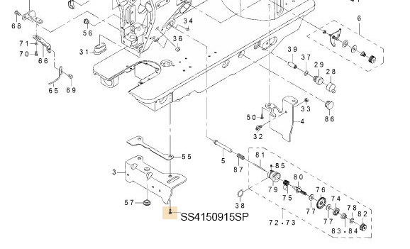 SS4150915SP SCREW 15/64-28 L=9