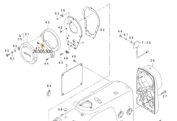 26305300 BALANCE COVER STOPPER SPRING