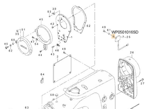 WP0501016SD WASHER  5X10.5X1