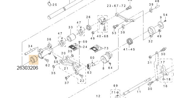 26303206 HORIZONTAL FEED JUNCTION ROD