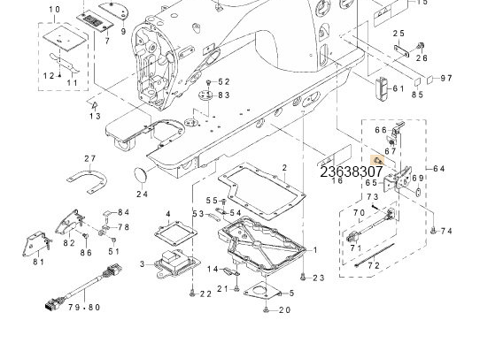 23638307 SAFETY SWITCH ARM SHAFT