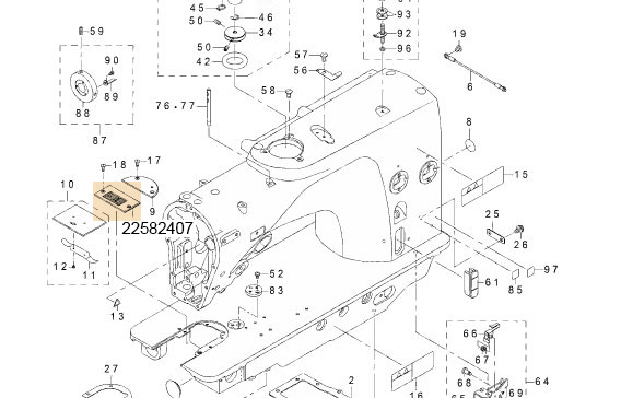 22582407 NEEDLE PLATE