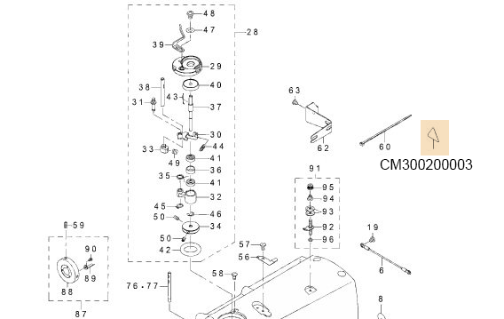CM300200003 ATTENTION LABEL