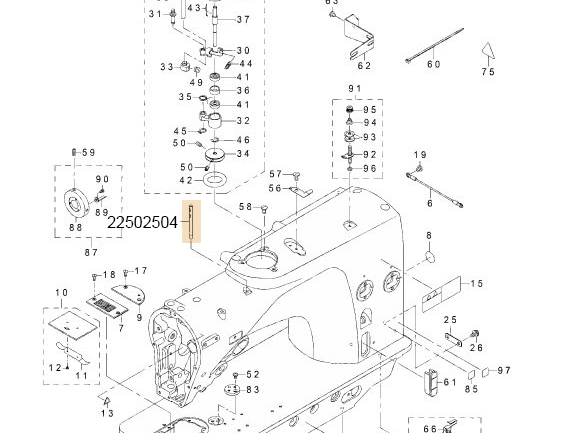 22502504 THREAD GUIDE BAR