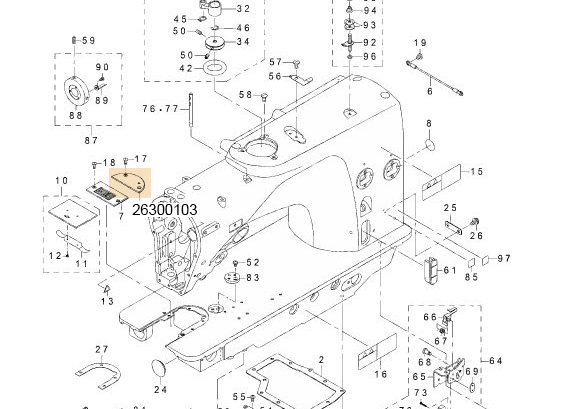 26300103 SEMILUNAR PLATE
