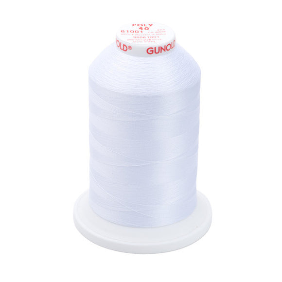 GUNOLD-96061001 POLY 40WT 5,500YDS-BRIGHT WHITE