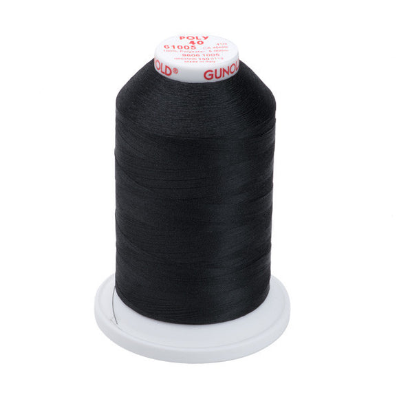 GUNOLD-96061005 POLY 40WT 5,500YDS-BLACK