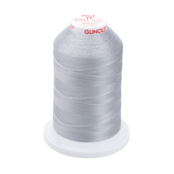GUNOLD-96061011 POLY 40WT 5,500YDS-STEEL GRAY