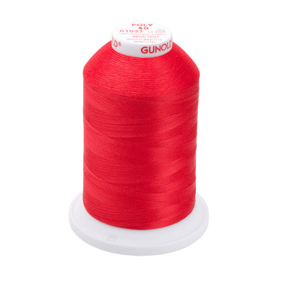 GUNOLD-96061037 POLY 40WT 5,500YDS-LIGHT RED