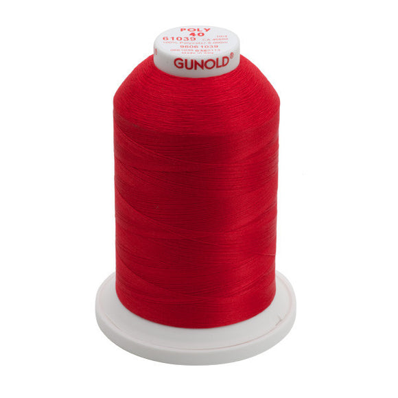 GUNOLD-96061039 POLY 40WT 5,500YDS-TRUE RED
