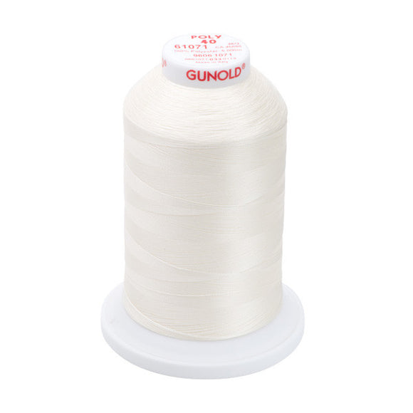 GUNOLD-96061071 POLY 40WT 5,500YDS-OFF WHITE