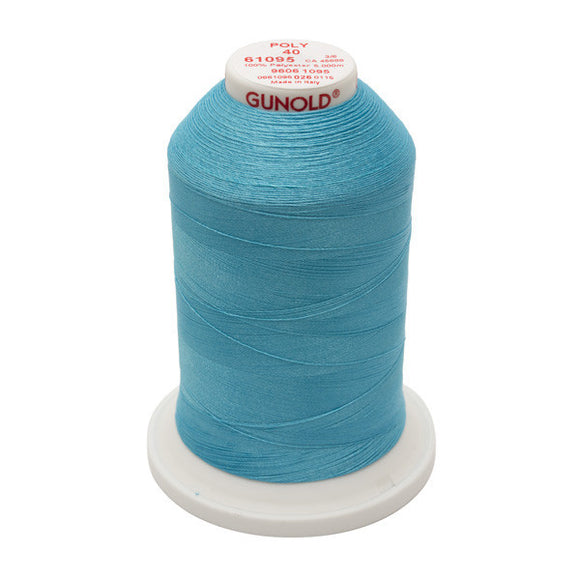GUNOLD-96061095 POLY 40WT 5,500YDS-TURQUOISE