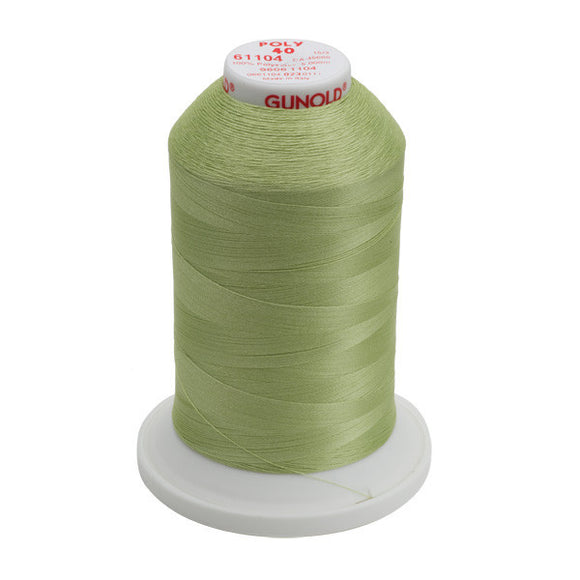 GUNOLD-96061104 POLY 40WT 5,500YDS-PASTEL YELLOW GREEN