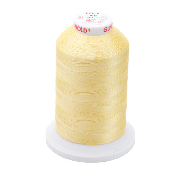 GUNOLD-96061135 POLY 40WT 5,500YDS-PASTEL YELLOW
