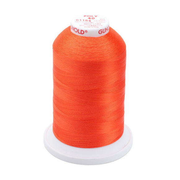 GUNOLD-96061184 POLY 40WT 5,500YDS-ORANGE RED